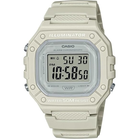 Casio Men's Light Gray Alarm Chronograph Digital Sport Watch (Model W218hc-8a2v) - Picture 1 of 1